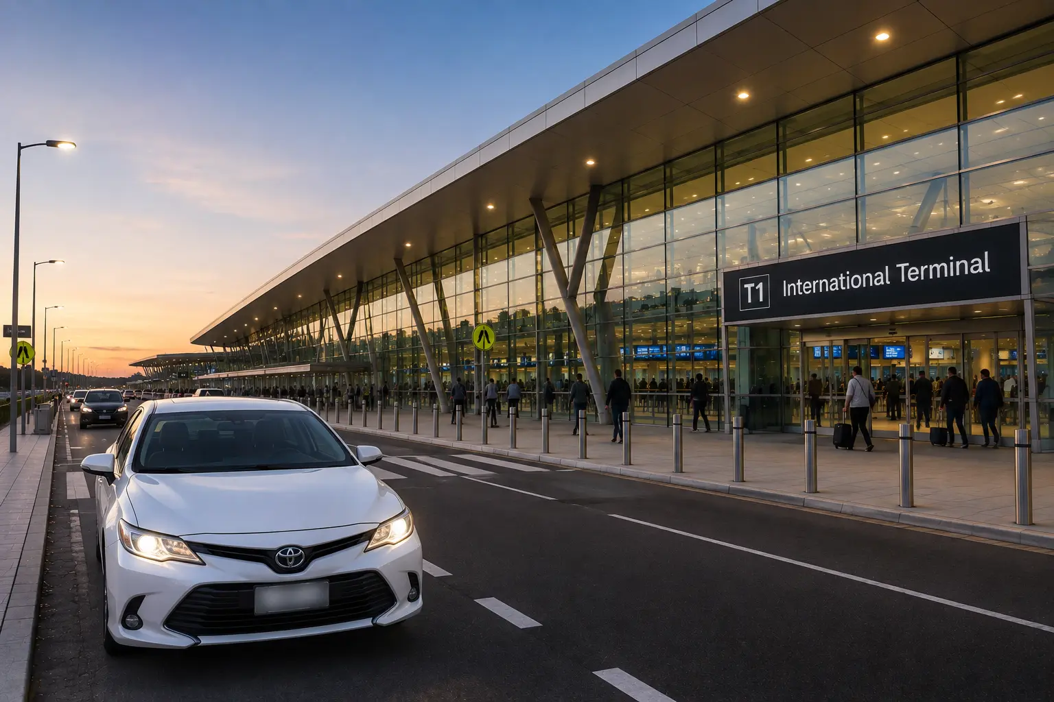 Sydney International Airport taxi transfer with child seat options for families